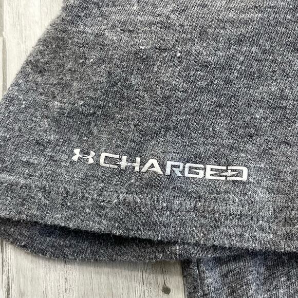 Under Armour Heat Gear Charged Loose Fit Gray Short Sleeve Miami T-Shirt Small - Picture 6 of 8